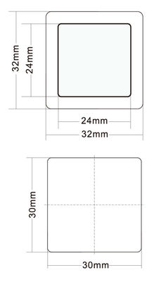 홈 엘리베이터 ABS 기반 금속 원 프레임과 함께 버튼 누르기 DC 12-36V 전압과 32mm 크기