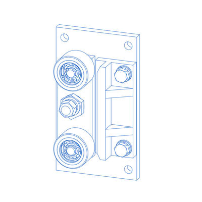 백팩 롤러 가이드 신발 리프트 부품 10/16mm 가이드 레일 폭