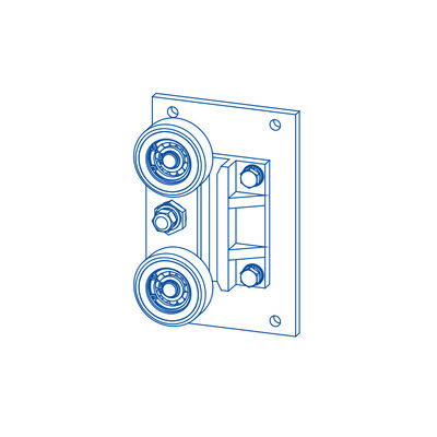 백팩 롤러 가이드 신발 리프트 부품 10/16mm 가이드 레일 폭
