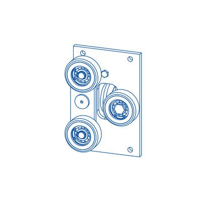 백팩 롤러 가이드 신발 리프트 부품 10/16mm 가이드 레일 폭