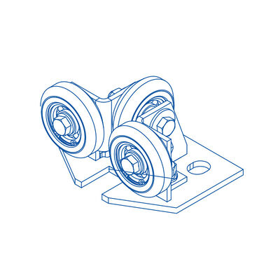 PU/고무 재질 고정 롤러 가이드 슈 엘리베이터 수리 부품