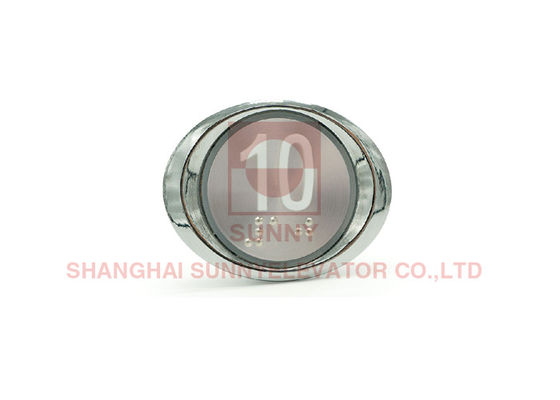 맞춤형 38*48mm 사이즈 엘리베이터 누르기 버튼과 브레이일 촉각 문자 및 OMRON B3F-5000 스위치