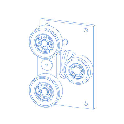 백팩 롤러 가이드 신발 리프트 부품 10/16mm 가이드 레일 폭