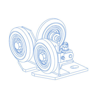 10/16mm 너비 가이드 레일로 반탄압 롤러 가이드 신발 리프트 안전 장치