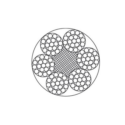 진료 철회로 로프 6x19+FC/IWS, 직경 3-46mm, GB/T 20118-2006, 1570-1870 MPa 팽창 강도